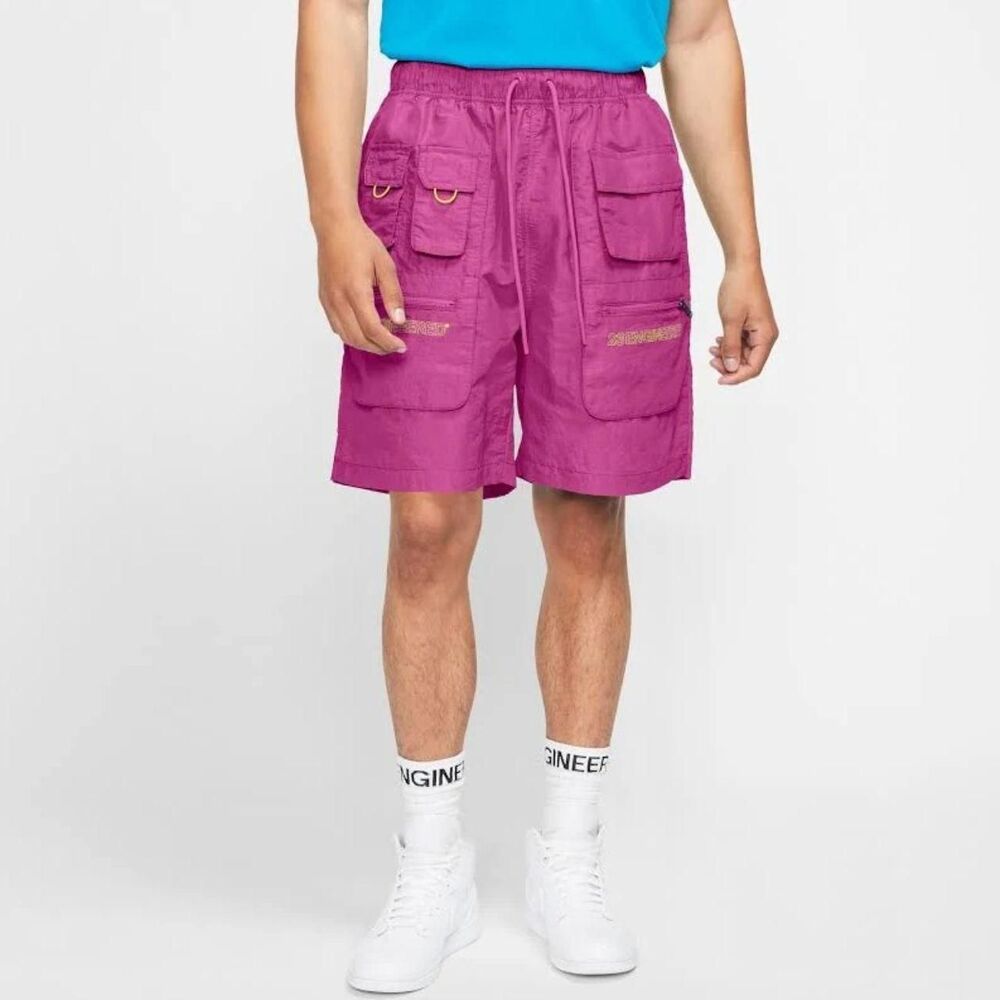 Nike Air Jordan Men's Lose Fit Shorts Size M Utility 23 Engineered Pink